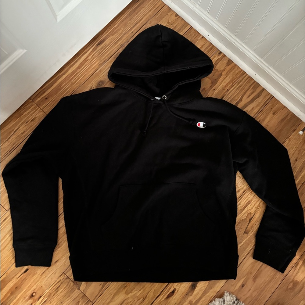 Champion reverse weave hoodie, c logo